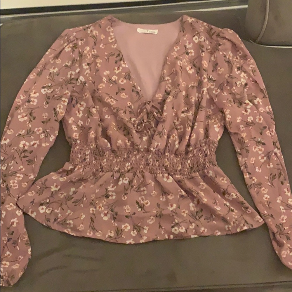 June and Hudson Mauve shirt